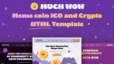 Crypto HTML template
